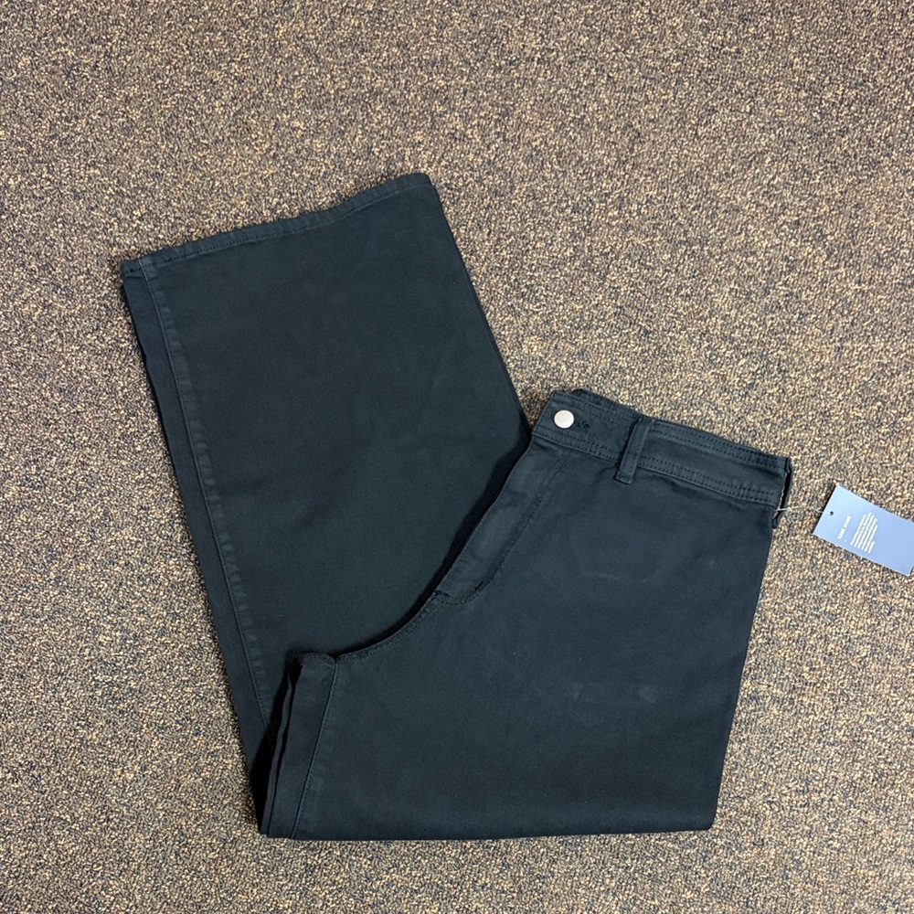 Charcoal Wide Leg Jeans